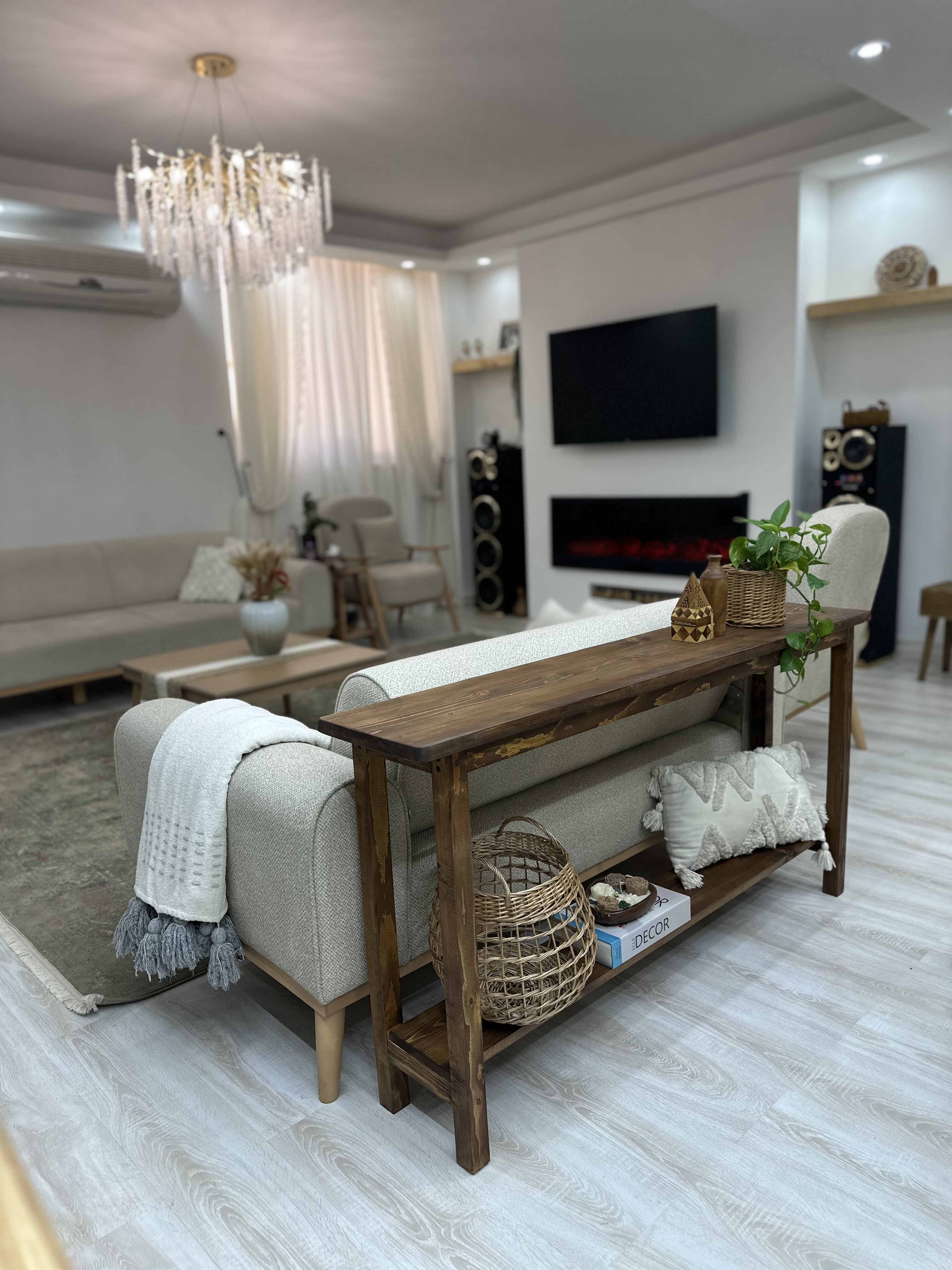 پشت مبلی وکنسول چوبی نراد روسی